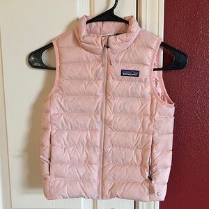 Patagonia Light Pink Down Quilted Vest